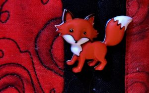 Fairytale Writing Button Fox