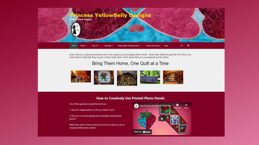 Princess YellowBelly Designs - Fitz'n'Jammer Website Client
