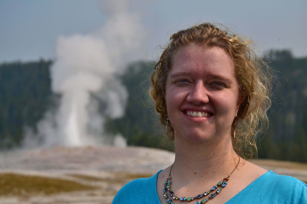 Suzanna "The Challenge Queen" Fitzgerald @ Old Faithful, Yellowstone National Park